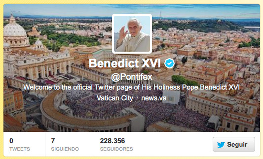 El papa en twitter